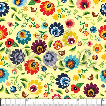 Fleece antipiling, Folklor žlutý