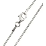 Stříbrný řetízek - had 1 mm (40 cm, 2,48 g)