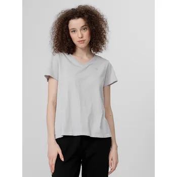 Dámské tričko 4F H4L22-TSD352 COLD LIGHT GREY Dámské tričko US M H4L22-TSD352 LIGHT GREY