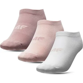 Dívčí oblečení 4F HJL22-JSOD003 WHITE+PALE CORAL+SALMON CORAL Ponožky EU 36/38 HJL22-JSOD003 WHITECORAL