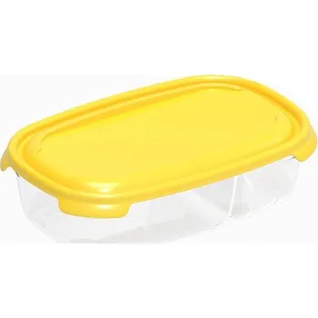 Dóza na potraviny box 0,25l+0,5l PRIMO, 20,5x16,5x 6cm, dělený, plast