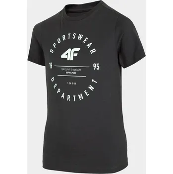 Dívčí tričko 4F HJL22-JTSM003 ANTHRACITE Dětské tričko EU 122