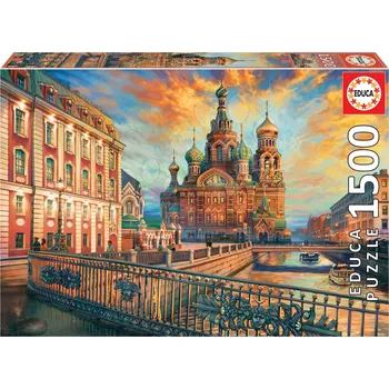 Puzzle Puzzle Saint Petersburg Educa 1500 dílků a Fix lepidlo od 11 let