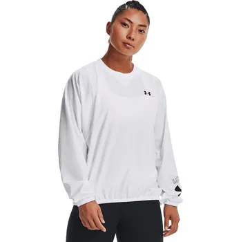 Dámské oblečení Under Armour Woven Graphic Crew Dámská mikina US L 1369891-100