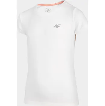 Dětská móda 4F HJL22-JTSD001 WHITE Dětské tričko EU 140