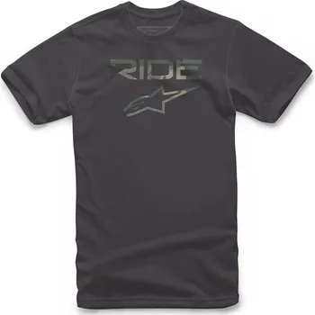 Pánské tričko Triko RIDE 2.0 CAMO TEE krátký rukáv, ALPINESTARS (černá) (Velikost: M)