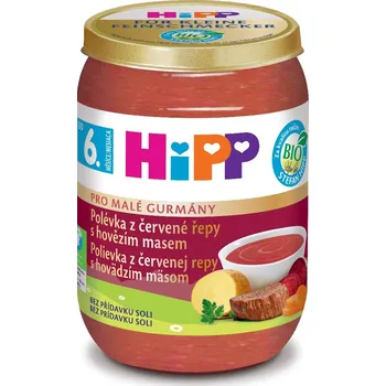 Hipp BIO Polévka z červené řepy s hovězím masem 190 g