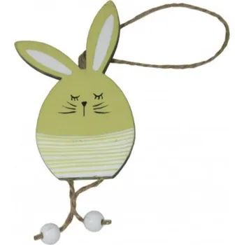 Velikonoční dekorace Dekorace závěsná zajíc žlutý