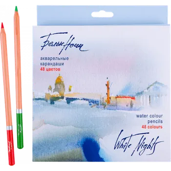 Pastelka Nevskaya Palitra White Nights 158411255 48 ks akvarelové pastelky v papírové krabičce