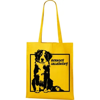 Plátěná taška Bernský salašnický pes, Barva Žlutá, Velikost 40×45 cm, Canvas Nákupní taška Bezvatriko.cz 1061