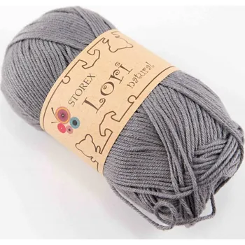 Příze Příze Lori natural - tmavě šedá - 235