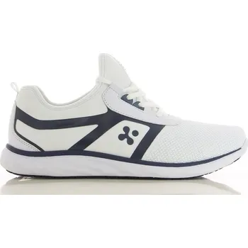 Pánská zdravotní obuv OXYPAS Pánská pracovní obuv LUCA - Bílá s tmavě modrou Velikost: 40