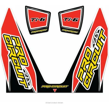 Výfuk pro motocykl Set samolepek na výfuk PRO CIRCUIT KAWASAKI KX 250 F EXHAUST STICKER KIT TI-6