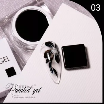 Lak na nehty Painting Gel Černý 5g