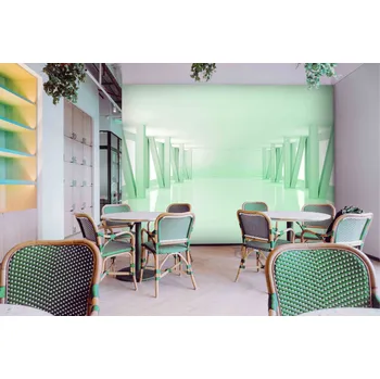 Tapeta Malvis ® 3D tapeta Místnost zelená Vel. (šířka x výška): 144 x 105 cm