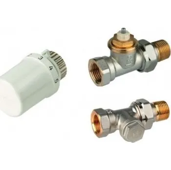 Hlavice pro radiátor Honeywell radiátorový set - termostatická hlavice T3019 + radiátorový ventil a šroubení přímý, VTL3020DS15