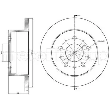 Brzdový kotouč Brzdový kotouč METELLI 23-0731