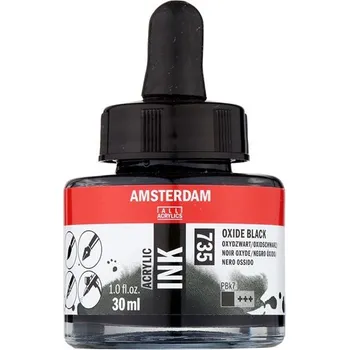 Akrylový inkoust Amsterdam - 735 Oxide Black Objem: 30 ml