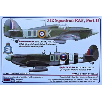 Plastikový model AML 1/72 Decals 312 Squadron RAF Part II.