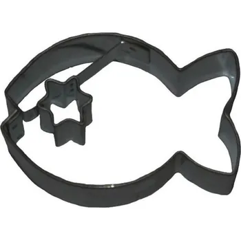 Vykrajovátko Vykrajovátko RYBKA S HVĚZDOU uvnitř 3x4,1 cm