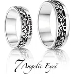 Goldstore Stříbrné snubní prsteny 043 Ashton a Mila Varianta: stříbrný prsten