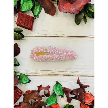 Sponky do vlasů s kamínky Barva: růžová