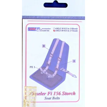 Plastikový model AML 1/72 Seatbelts Fiesler Fi 156 Storch (PE set)