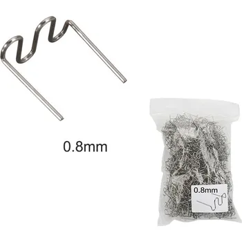Spona do sešívačky Spony pro sešívačku plastů - plochá esovitá vlna 0,8 mm, 100ks