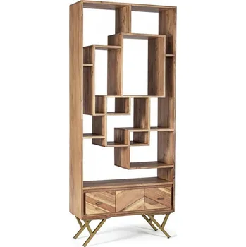 Knihovna BIZZOTTO dřevěná knihovna RAIDA 185x80 cm 0746806