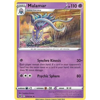 Sběratelská karetní hra Malamar 078/196 - Lost Origin Typ karty: Non-Holo