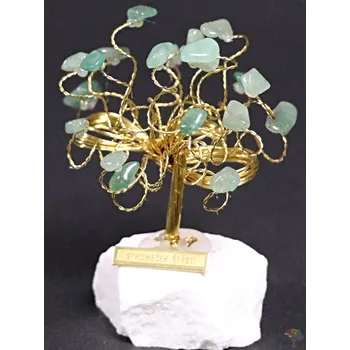 Drahý kámen Magieprirody.cz Avanturínový stromeček štěstí 7 cm - R2 - #193