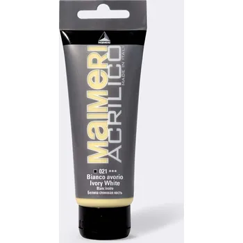 Vodová barva Akrylová barva Maimeri Acrilico 75 ml - bílá slonová kost 021