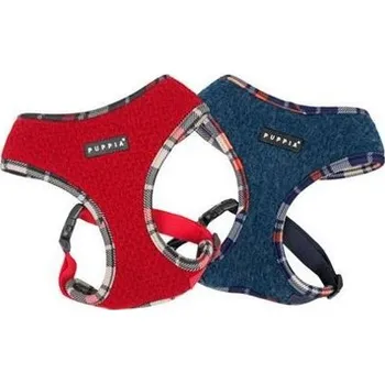 Postroj pro psa Puppia kšíry SMURF A červená varianta S