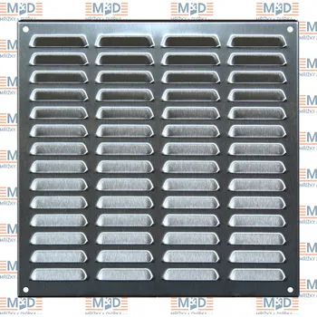 Větrací mřížka Větrací mřížka 300x300 mm hliníková bílá (300*300 mm hliníková bílá větrací mřížka)