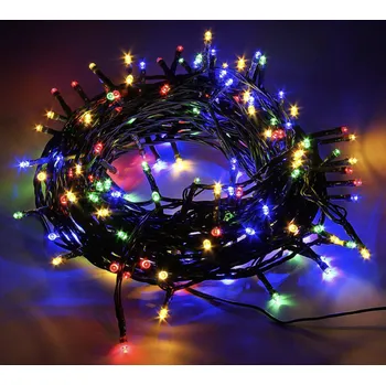 Vánoční dekorace Venkovní Vánoční řetězy - LED osvětlení 10 metr Barva: barevná