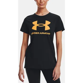 Dámské tričko Under Armour UA SPORTSTYLE LOGO SS-BLK - černé Velikost: S