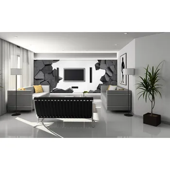 Tapeta Malvis ® 3D tapeta Díra ve zdi Vel. (šířka x výška): 432 x 290 cm