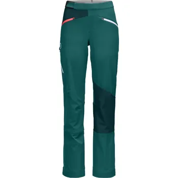 Dámské oblečení Ortovox dámské softshellové kalhoty Col Becchei Pants W Barva: pacific green, Velikost: M