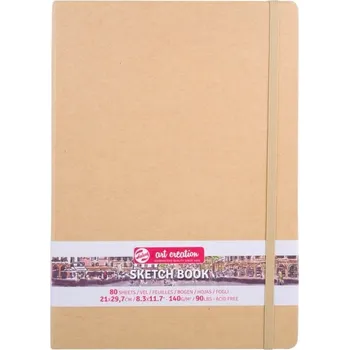 Talens Art Creation Sketch Book - skicák v kraftové tvrdé vazbě 21x30cm 80 listů 140 g