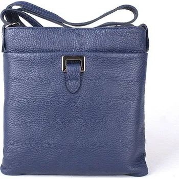 Kabelka Malá kožená modrá crossbody kabelka Vera Pelle no. 17
