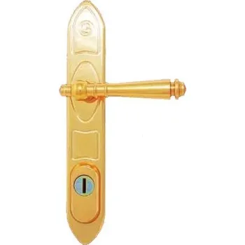 Dveřní kování BERNAT MOUNTING Bernat bezpečnostní kování Romantic K1 Provedení: PZL klika levá/klika, Povrchová úprava: surová mosaz, Rozteč: 90 mm