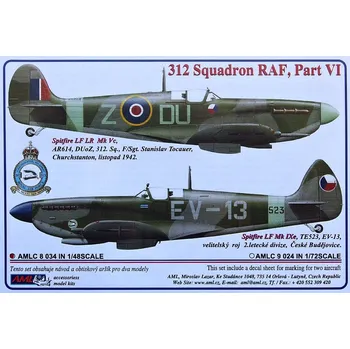 Plastikový model AML 1/48 Decals 312 Squadron RAF Part VI.