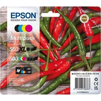 Zásobníky - Multi Pack Epson č.503XL/503 - T09R9 (Černé, azurové, purpurové, žluté)