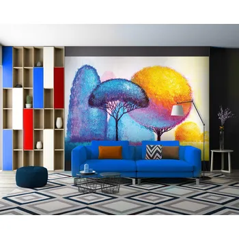 Fototapeta Malvis ® Tapeta Barevné stromy Vel. (šířka x výška): 144 x 105 cm