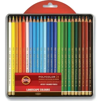 Pastelka Koh-i-Noor Polycolor 3824 24 odstínů - **Krajina**