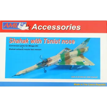 Plastikový model AML 1/48 Shahak w/ Tsniut nose Conv.set for Mirage III
