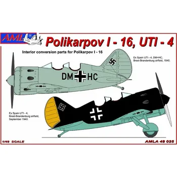 Plastikový model AML 1/48 Polikarpov I-16 UTI-4 Interior set (Germany)