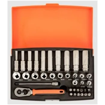 Gola sada malá gola Bahco profi krátké a dlouhé ořechys bity 1/4" nástrčnýc