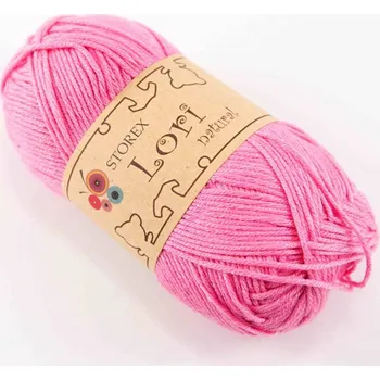 Příze Příze Lori natural - sytá růžová - 33