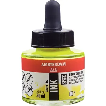 Akrylový inkoust Amsterdam - 256 Reflex Yellow Objem: 30 ml